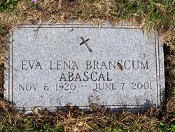 Eva Lena “Lee” <I>Abascal</I> Branscum 