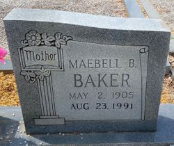 Maybell <I>Bradley</I> Baker 