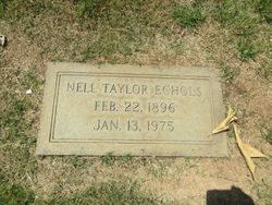Nellie Isaacs <I>Taylor</I> Echols 
