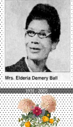 Mrs Elderia <I>Demery</I> Ball 