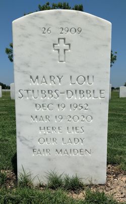 Mary Lou <I>Stubbs</I> Dibble 