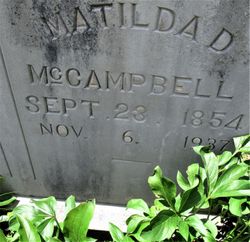 Matilda <I>Davis</I> McCampbell 