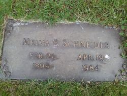 Melva Beatrice <I>Hall</I> Schneider 