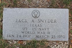 Walter Adolph “Jack” Snyder 
