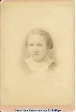 Sarah Ann <I>Patterson</I> Cate/McPhillips 