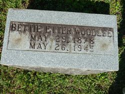 Bettie Harriett <I>Etter</I> Woodlee 