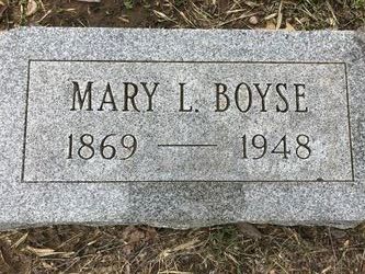 Mary Libby “Mamie” Boyse 