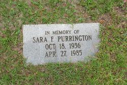 Sara Frances “Pug” <I>DeVane</I> Purrington 