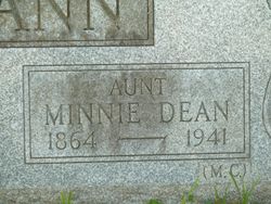 Arminda E “Minnie” <I>Dean</I> McCann 