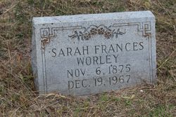 Sarah Frances “Fannie” <I>Chick</I> Worley 