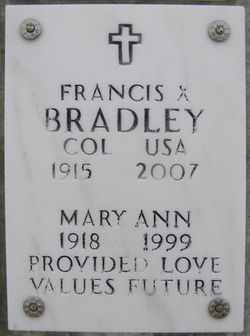 COL Francis X Bradley 