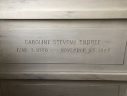 Caroline Agnes “Carrie” <I>Stevens</I> Embree 