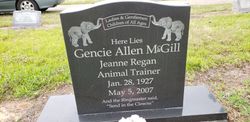 Gencie Allene “Jeanne” <I>McGill</I> Regan 