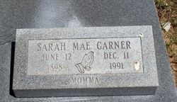 Sarah Mae “Sadie” <I>VanDyke</I> Garner 