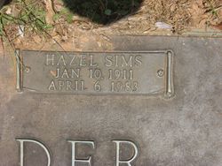 Hazel <I>Sims</I> Alexander 