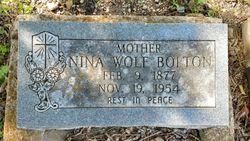 Nina Elizabeth <I>Wolf</I> Bolton 