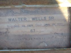 Walter Wells Sr.