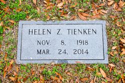 Helen Katherine <I>Zellers</I> Tienken 