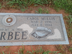 Carol Anne <I>Mullis</I> Barbee 
