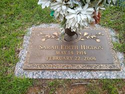 Sarah Edith Higdon 