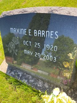 Maxine Elizabeth <I>Lincoln</I> Barnes 