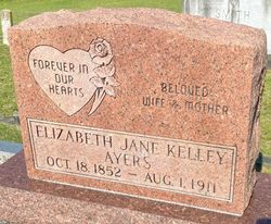 Elizabeth Jane <I>Kelley</I> Ayers 