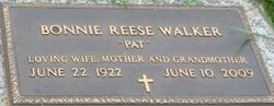 Bonnie Manoline “Pat” <I>Reese</I> Walker 