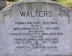 Anna Mariah <I>Eplett</I> Walters 