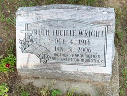 Ruth Lucille <I>Bradley</I> Wright 