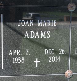 Mrs Joan Marie <I>Hunter</I> Adams 