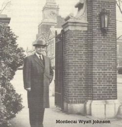 Dr Mordecai Wyatt Johnson Sr.