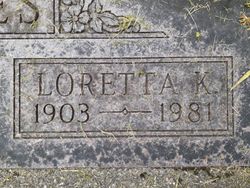 Loretta Katherine “Etta” <I>Paddock</I> Hodges 