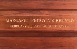 Margaret “Peggy” <I>Anderson</I> Kirkland 