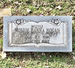 Mary Hanna “Mollie” <I>Martin</I> Hogan 