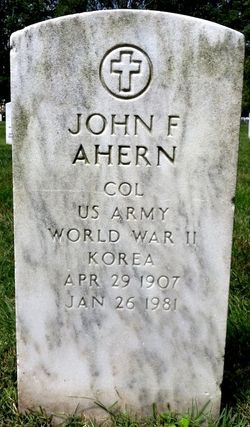 COL John F. Ahern 