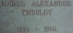 Mabel <I>Alexander</I> Endsley 