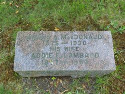 Addie Florence <I>Lombard</I> MacDonald 