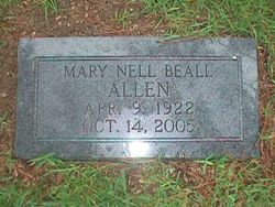 Mary Nell <I>Beall</I> Allen 