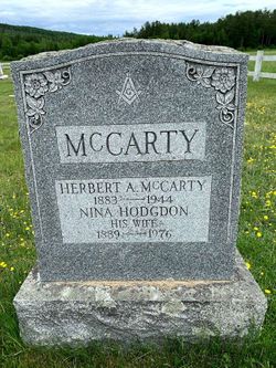 Nina <I>Hodgdon</I> McCarty 