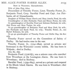 Alice <I>Foster</I> Allen 
