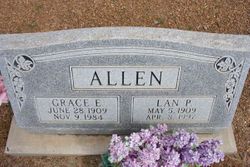 Grace Elizabeth <I>Lee</I> Allen 