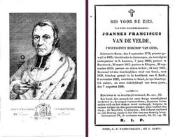 Bishop Jan Frans Van De Velde 