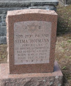 Selma <I>Loewenstein</I> Hofman 