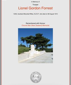 Trooper Lionel Gordon Forrest 