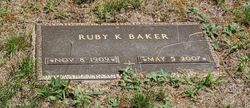 Ruby K <I>Booth</I> Baker 