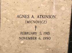 Agnes A. <I>Micnovicz</I> Atkinson 