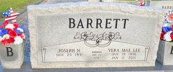Vera Mae Lee <I>Bagwell</I> Barrett 