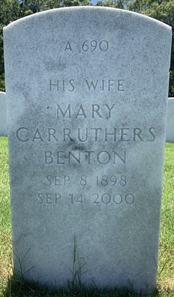 Mary <I>Carruthers</I> Benton 