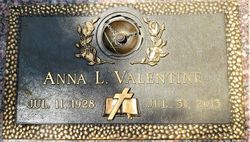 Anna Lois <I>Wallick</I> Valentine 