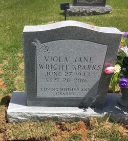 Viola Jane <I>Wright</I> Sparks 